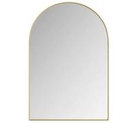 YeMaster Miroir de salle de bain en arc de mode, miroir de courtoisie, armoire de rangement avec espace de rangement, adapté à la salle de bain, au salon et à la chambre, doré doré G