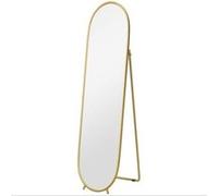 YeMaster Miroir pleine longueur, 160 x 40 cm, miroir mural avec support, pour salon, chambre, doré Doré G