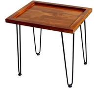YeMaster Table basse en acajou, table basse, table d'appoint pour canapé, peut être utilisée dans le salon ou le jardin G