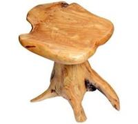 YeMaster Table basse solide de forme irrégulière, jardinière en bois de cèdre, table d'appoint pour canapé, forme aléatoire G