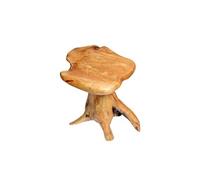 YeMaster Table basse solide de forme irrégulière, jardinière en bois de cèdre, table d'appoint pour canapé, forme aléatoire G