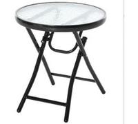 YeMaster Table d'appoint ronde, table pliante, table de jardin, table basse, 45 cm, pour balcons et terrasses