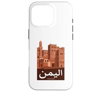 Yémen Gratte-Ciels Architecture Ancienne Calligraphie Arabe Coque pour iPhone 16 Pro