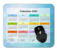 YENDOSTEEN Basics Tapis de Souris,Gaming-2026 Calendrier Tapis de Souris de Jeu, Fleur Gouttes De Rosée Tapis de Souris personnalisé pour Ordinateur Portable
