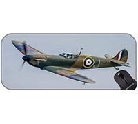 YENDOSTEEN Tapis de souris extra large, grand tapis de jeu Warplane Spitfire Fighter