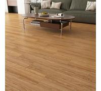 Yenhome 90x15cm Sol Dalles Adhensives Marron en Bois Épaissir 35 Pièces Dalle PVC Plaque Adhensive Bois pour Chambre Imperméable PVC Sol Dalle Salles de Bain Salon Bureau Chambre Antidérapant