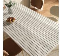 YENHOME Papier Peint Tasseau de Bois Beige Chambre à Coucher 60x300cm Beige Papier Peint Adhesif Chambre Effet 3D Bois Revêtement Adhesif Plan de Travail Cuisine Decoration Film Autocollant Meuble