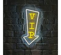 Yenisai LED Enseigne Lumineuse au Néon LED Lumière Néon LED Bar USB Signe de Décoratif Enseigne Lumineuse Neon pour Bar, Boutique, Restaurant, Mur art décoration signe-Signe VIP