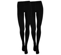 Yenita 2 pièces THERMO collants pour les femmes, à l'intérieur avec polaire douce et chaude, noir