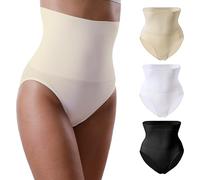 Yenita® - Femme - Beauty Lift, Culotte gainante, coutures plates - Noir, Blanc et Beige - M