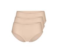 Yenita Lot de 3 Femme Invisible Sans Couture Culottes et slips, Trois Couleurs -Beige - S = 36/38
