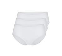 Yenita Lot de 3 Femme Invisible Sans Couture Culottes et slips, Trois Couleurs - Blanc - S = 36/38
