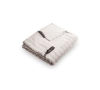 Duux Yentl Bubble Couverture chauffante, électrique, 200 x 200 cm, extra douce, 9 niveaux de chauffage et minuterie, lavable, protection contre la surchauffe, économe en énergie, grise