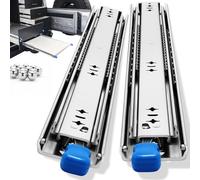 YENUO Glissières pour tiroirs robustes,coulisse coulissant capacité de charge 120 KG Extension 300 400 450 500 600 700 800 900 1000 mm 1 Paire (Charge 120kg-AvecVerrou-Lrg 53mm, 20 inch(500mm))