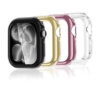 Yenwen 4 Pièces Coque Compatible pour Apple Watch Series 11 46MM Protecteur D'écran Housse de Protection en TPU Souple, HD Clear Anti-Rayures Case