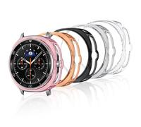 Yenwen 5 Pièces Coque Compatible pour Samsung Galaxy Watch 8 Classic 46mm Protecteur D'écran Housse de Protection en TPU Souple, HD Clear Anti-Rayures Case