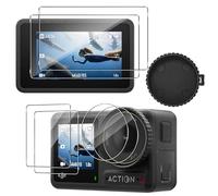 Yenwen 6 Pièces Verre Trempé Compatible avec DJI Osmo Action 4, Film Protection écran Dureté 9H Glass Anti Rayures Haute Définition Sans Bulles