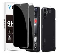 Yenwen Verre Trempé Anti-Espion pour Nothing CMF Phone 1, 2 Pièces Privacy Protection écran et 2 Pièces Caméra Arrière Protecteur, 9H Dureté Anti-Spy Film Protecteur Vitre