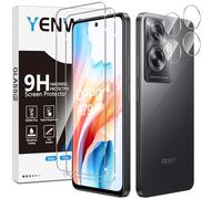 Yenwen Verre Trempé Compatible avec OPPO A79 5G, 2 Pièces Film Protection écran et 2 Pièces Caméra Arrière Protecteur, Anti Rayures - Dureté 9H Glass - Sans Bulles