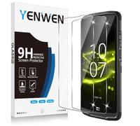 Yenwen Verre Trempé pour Crosscall Core M6 Protection Ecran, 2 Pièces Protection écran Film, Anti Rayures, Dureté 9H Glass, Sans Bulles