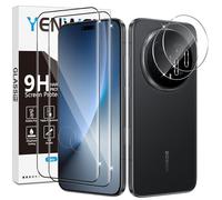 Yenwen Verre Trempé pour Honor Magic 8 Pro Protection Ecran, 2 Pièces Protection écran Film et 2 Pièces Caméra Arrière Protecteur pour Honor Magic8 Pro 5G, Anti Rayures, Dureté 9H Glass