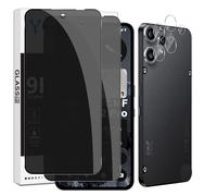 Yenwen Verre Trempé pour Nothing CMF Phone 2 Pro Anti-Espion, 2 Pièces Privacy Protection écran et 2 Pièces Caméra Arrière Protecteur, 9H Dureté Anti-Spy Film