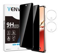 Yenwen Verre Trempé pour OPPO Reno 12F / 12 FS Anti-Espion, 2 Pièces Privacy Protection écran et 2 Pièces Caméra Arrière Protecteur pour Reno12 FS / 12 F, 9H Dureté Anti-Spy Film