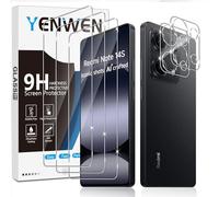 Yenwen Verre Trempé pour Xiaomi Redmi Note 14S, 3 Pièces Protection écran Film et 2 Pièces Caméra Arrière Protecteur pour Redmi Note 14 S, Anti Rayures, Dureté 9H Glass, Sans Bulles