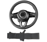 Yeolpise Housse de Volant Cousue à la Main en Cuir Microfibre sur enveloppe, Convient pour Mazda CX-5 Mazda 2017 2018 3/2017-2020 Mazda CX-5 6/CX-9/2018 2019 2020 CX-3 2016-2020