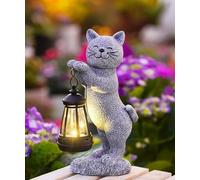 Yeomoo Lampes solaires décoratives pour l'extérieur - Figurines de chats - Guirlande lumineuse solaire pour l'extérieur - Cadeau pour femme, maman, homme - Décoration de jardin, balcon, chambre
