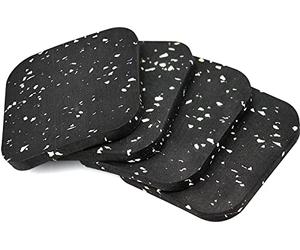Yeonado 4 Pièces Antiderapant Patin en Caoutchouc 100 * 100 * 10mm Tampon Caoutchouc Patins Antidérapants Meuble pour Meubles lit Machine à Laver et sèche-Linge JZD-01