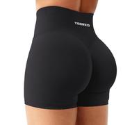 YEOREO Short de sport pour femme - Invisible - Scrunch Butt Gym - Taille haute - Booty Yoga Workout, Noir , M