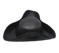 Yeory Costume de pirate, chapeau pirate de tricorne vintage avec des clichés, un chapeau capitaines à l'ancienne pour le carnaval cosplay fête à thème, costume