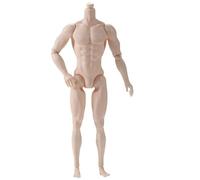 Yeory Figure d'action à l'échelle 1/6, 6 Corps d'action Musculaire mâle Mobile à Plusieurs articulations pour la Collection 'Affichage, Beige, Vide