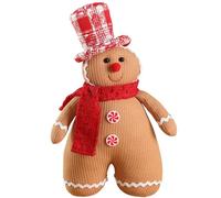 Yeory Gingerbread Peluche de vêtements sur la Posture Debout décoration de Pain d'épice décoration Adorable Noël pour la Maison, la fête, Le Carnaval, l'homme, Le décor