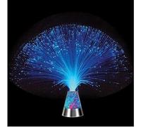 Yeory Lampe à Fibre à Changement de Couleur Fibre Optique Lumière Couleur Changer Lampe de Nuit à Fibre Optique sensorielle avec Base de cône (Pas de Batterie)