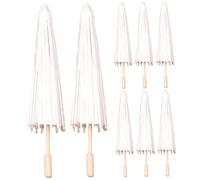 Yeory Parapluies en Papier, 8pcs Parapluie de Papier Blanc Chinois 16 Pouces PEINTOLE DIY Peinture DÉCORATIVE Parasol pour Mariage, Parapluie Chinois