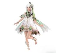 YEOSEA Elegant White and Green Cosplay Dress with Gold Details, Spandex Blend Fabric, Japanese Harajuku Style Fantasy Costume for Conventions (+ Accessoires,XS)