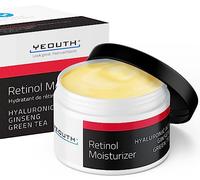 YEOUTH Rétinol Creme Soins Pour le Visage, Crème Visage Rétinol avec Acide Hyaluronique et Thé Vert, Hydratant Soin de Nuit Pour une Apparence Plus Lisse 120g