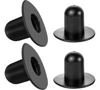 YEOVIBL Lot de 4 bouchons coniques en caoutchouc pour l'étanchéité des soupapes de vidange, compatibles avec les piscines Bestway et Intex (noir)