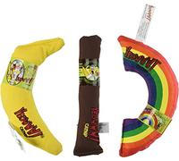 YEOWWW! Cataire Toy Variety Pack â~ Cigare et Banane et Arc-en-â. Made in USA 1 Paquet 3 Jouets