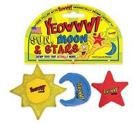 YEOWWW Duckyworld Sun Moon and Stars Lot de 3 Jouets pour Chat avec Herbe à Chat 400 g
