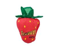 Yeowww! Jouet à l'herbe à chat - Bio Crinkle - Jouet pour chat - Durable et sûr - Pour chats d'intérieur et d'extérieur - En forme de fraise (H 10 cm) - Fraise rouge