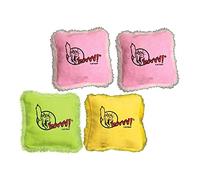 Yeowww! Lot de 4 oreillers à herbe à chat 100 % biologique (couleurs assorties)