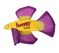 Yeowww! Mo Betta Fish Purple - Jouet pour chat - Herbe à chat - Jouet pour chat - Croquant - Poisson - Violet