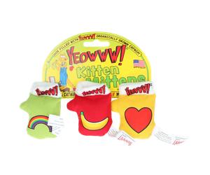 Yeowww! Moufle pour chaton lot de 3