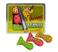 Yeowww! Stinkies Lot de 3 Jouets pour Chat à l'herbe à Chat 100% Bio garnies d'herbe à Chat en étain - Jouets interactifs durables pour Chat et Chaton