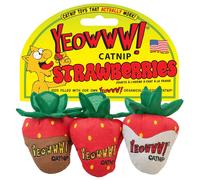 Yeowww ! Strawberry 3-pack Catmint Jouets pour chats