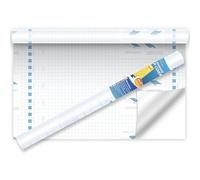Yeplan Rouleau de papier contact transparent - 44,5 cm x 1,5 m - Autocollant - Pour travaux manuels, manuels - Couverture rigide - 1 pièce