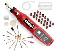 YEPLING Outil rotatif sans fil, 3.7V Li-Ion 15000rpm Kit mini-polisseuse électrique, 40 pièces Accessoires USB Multi-outils sans fil, Idéal pour le polissage des ongles et les travaux légers
